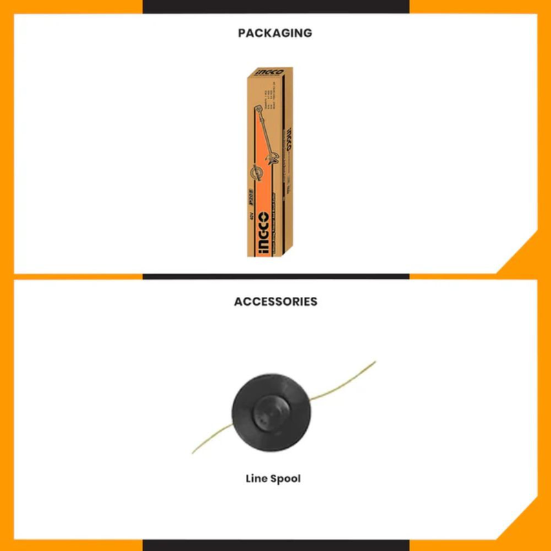 Ingco χορτοκοπτικό/ θαμνοκοπτικό μπαταρίας ώμου/χειρός 40v 330mm/255mm solo, , medium-null