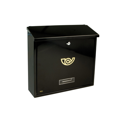 Letter box 370x360x100mm black