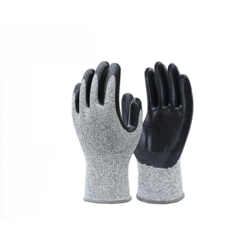 Eltech nitrile gloves 5 cut grade 9 inches, , medium-null