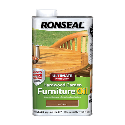 Ronseal® ultimate protection hardwood furniture oil water based natural clear 0.5l, , medium