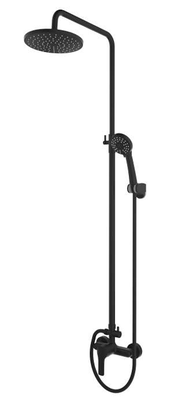 Round black matte column with mixer, , medium