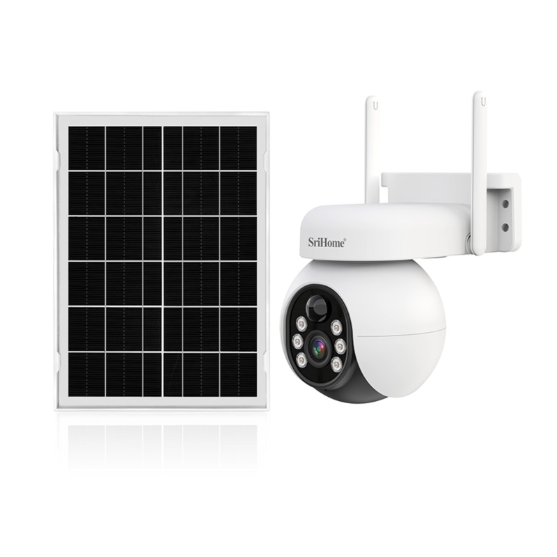 Srihome solar 4G lte wireless security camera, , medium-null