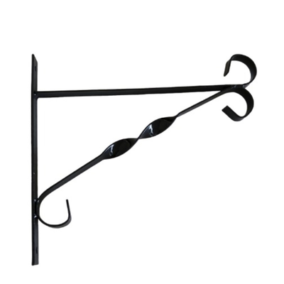 Metal wall  bracket 24cm - black, , medium