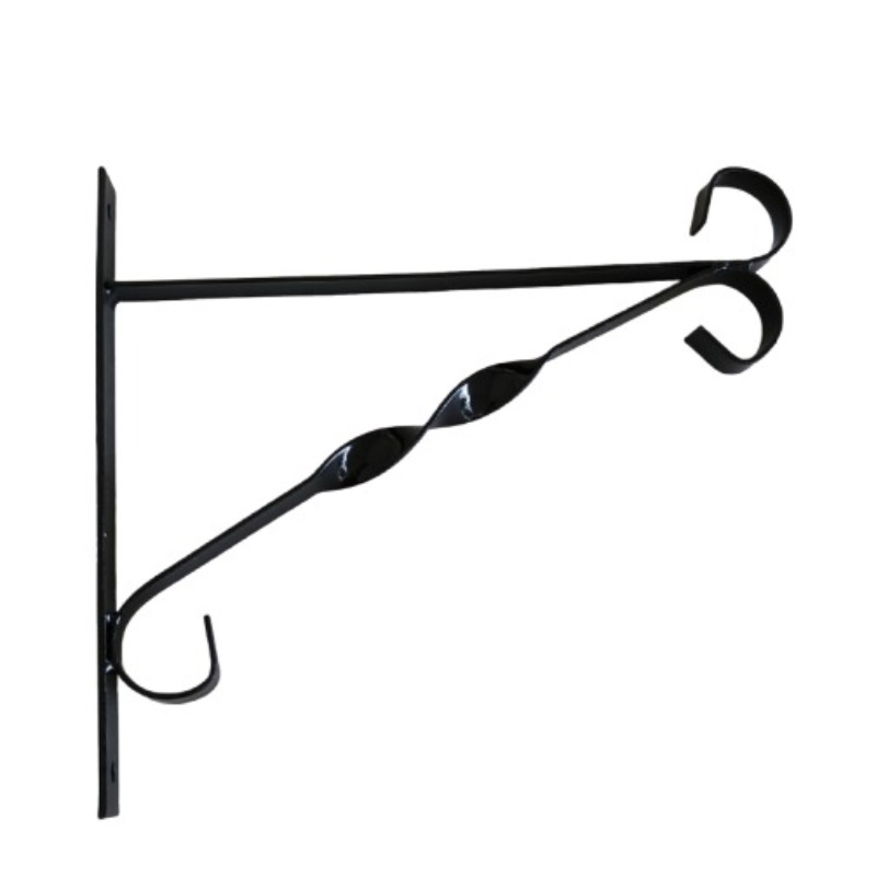 Metal wall  bracket 24cm - black, , medium-null