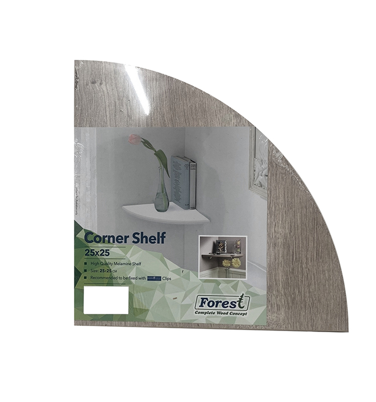 Corner shelf 25cm grey oak, , medium-null