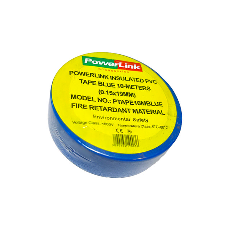 Powerlink insulated rubber tape blue 10-meters (0.15x19mm), , medium-null
