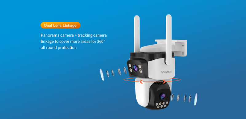 Vstarcam outdoor camera Wi-Fi dual lens 3mp ip66 waterproof, , medium-null