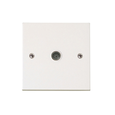 TV wall socket 1 reception white, , medium