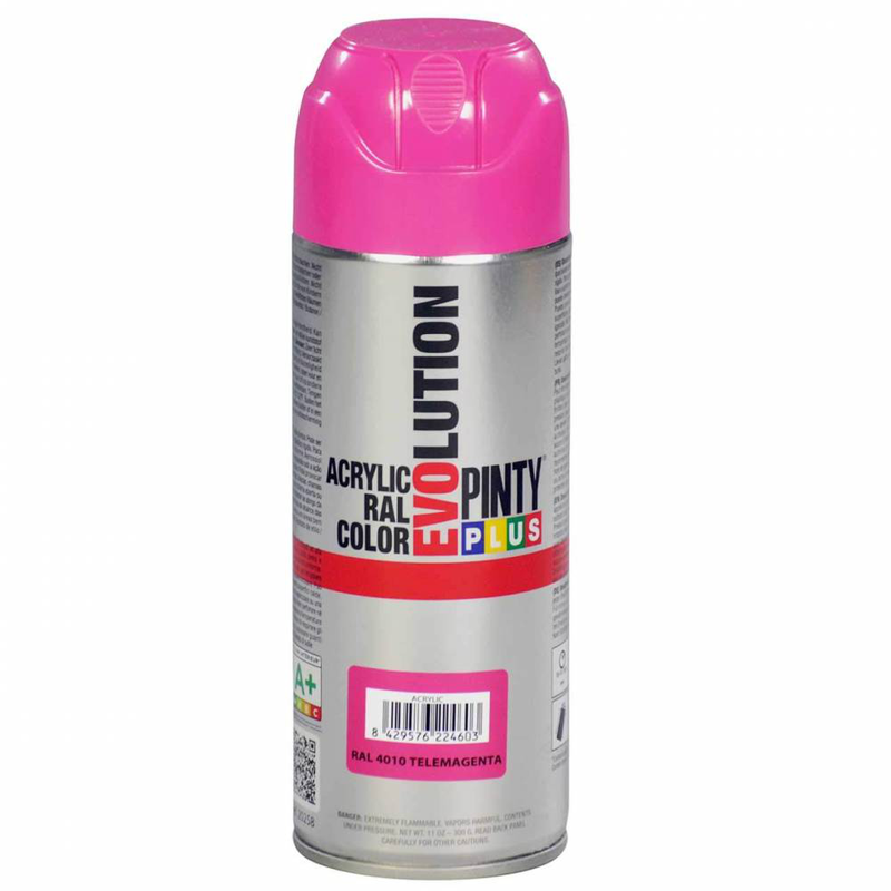 Acrylic paint spray tele magenta ral 4010 400ml evolution, , medium image number null