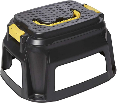 Strata heavy duty step stool black