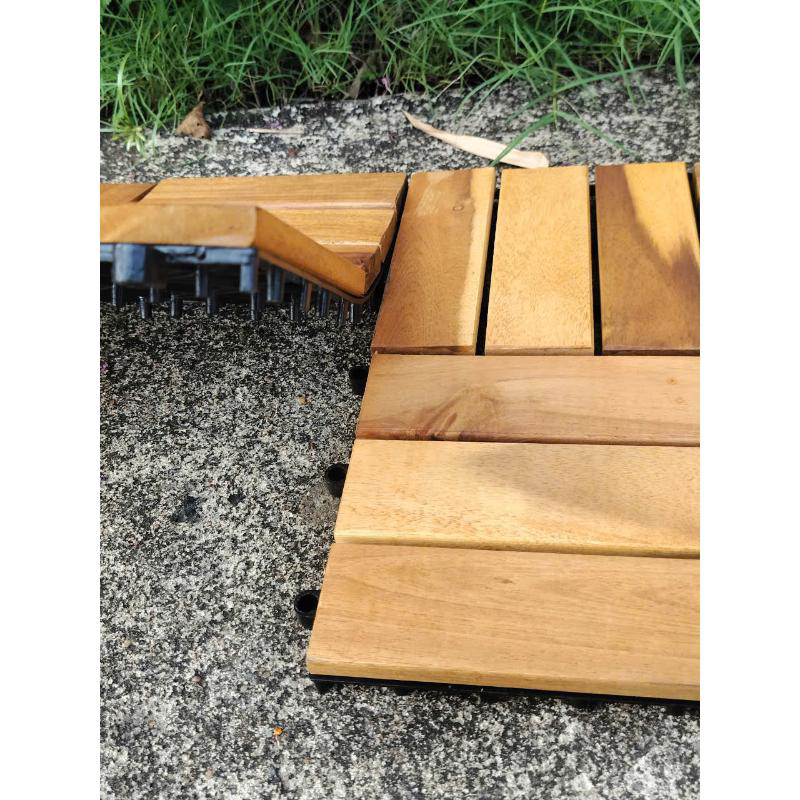 Deck tile acacia 30x30cm 9pcs, , medium-null