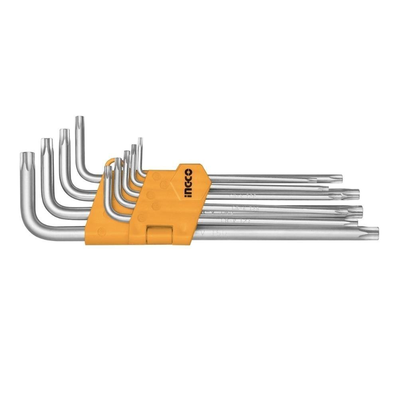 Ingco &sigma;&epsilon;&tau; &kappa;&lambda;&epsilon;&iota;&delta;&iota;ά torx extra long t10&ndash;t50, 9 &tau;&epsilon;&mu;&alpha;&chi;ί&omega;&nu;, , medium-null