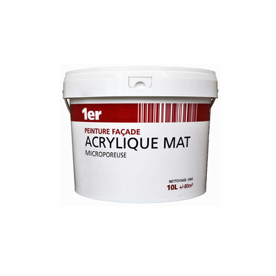 1er exterior and interior paint acrylic 10l white, White, medium