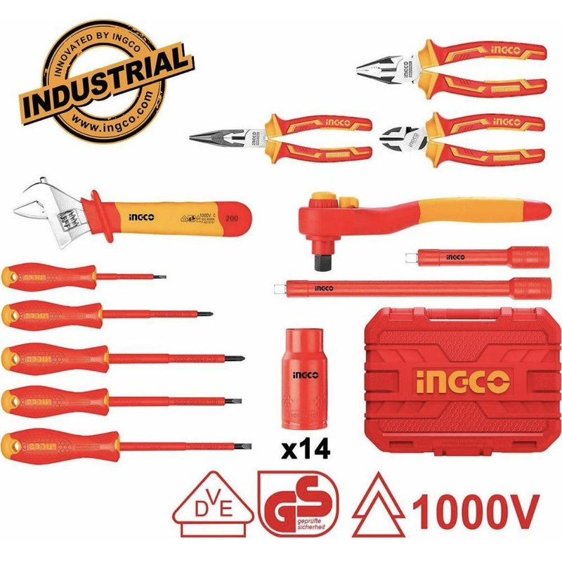 Product image: Ingco κασετίνα με 26 εργαλεία χειρός hkith2601, , medium-null