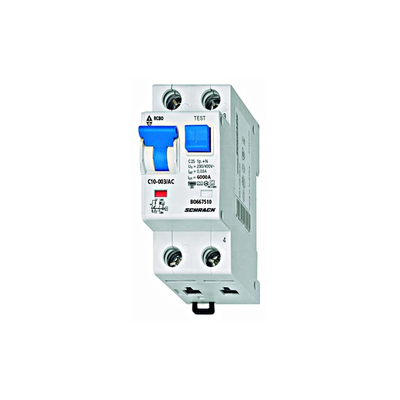 Rcbo 1 + n 30ma type ac 6ka 6a