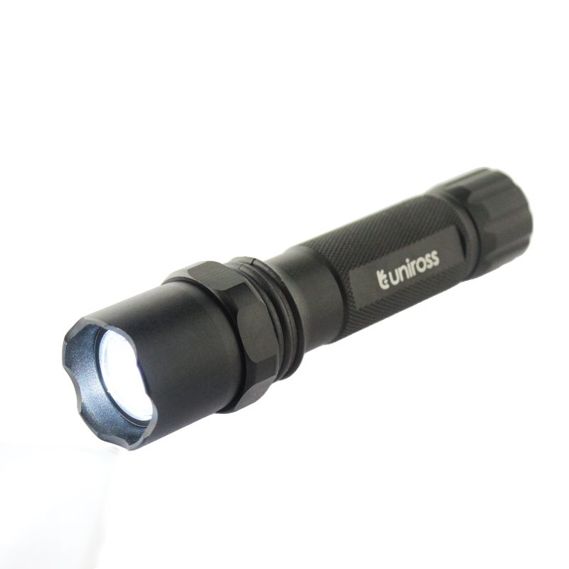 Uniross ulfl014 USB rechargeable pocket flashlight ip54 300 lumens & powerbank function, , medium-null