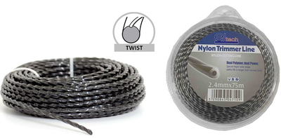 Eltech trimmer line twist 2.4mm x 75m