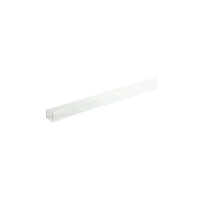U shape profile aluminum with pvc coating 1000x8x8x1mm white, , medium