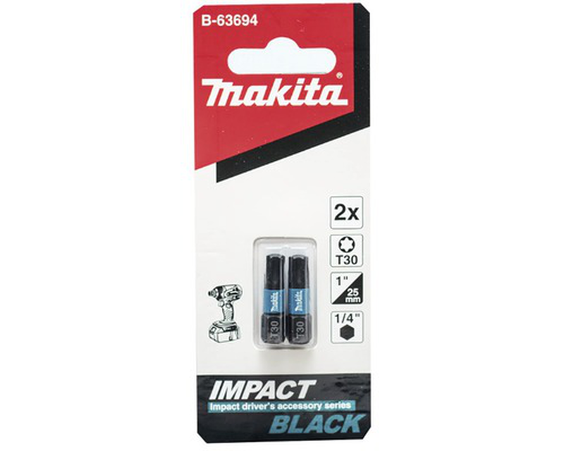 Makita b-63694 impact bit torx - 30x25mm 2pcs, , medium image number null