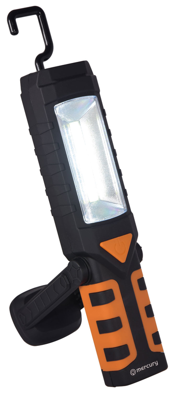 Mercury 3in1 handheld rechargeable worklight, powerbank function, with hook and magnet 410.318uk, , medium-null
