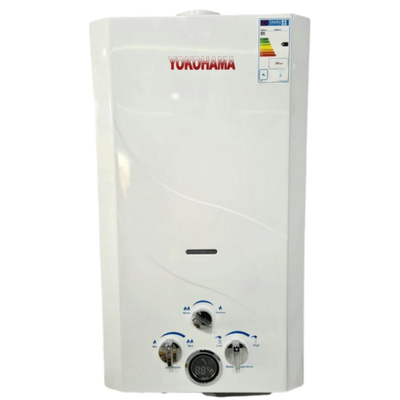 Instant multypoint gas water heater yokohama 10lt yokohama - boiler gas 10lt battery spark, , medium