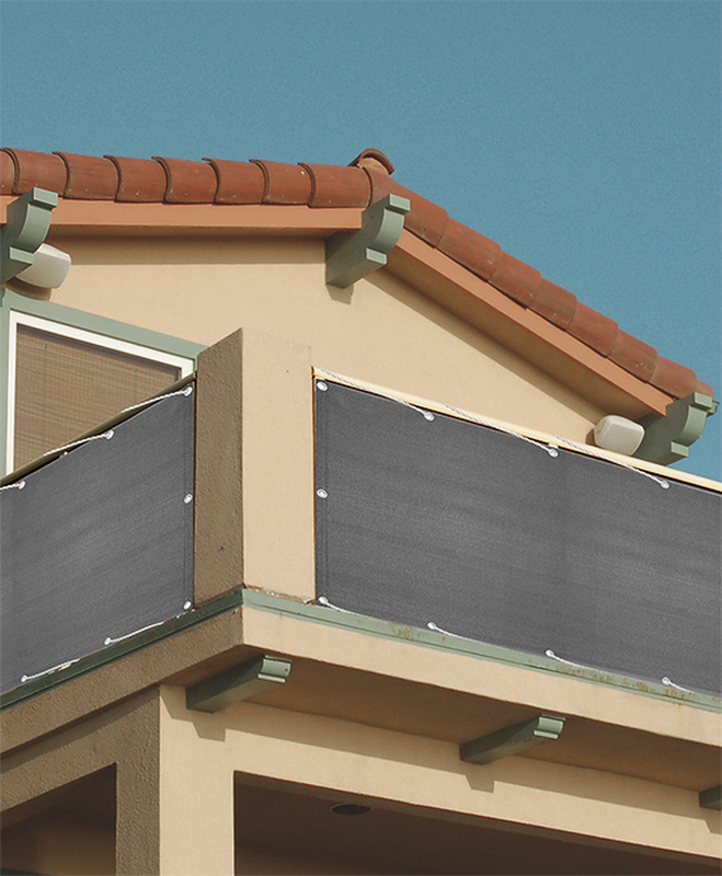 Home & camp balcony screen 180gr 0.75x5m grey, , medium-null