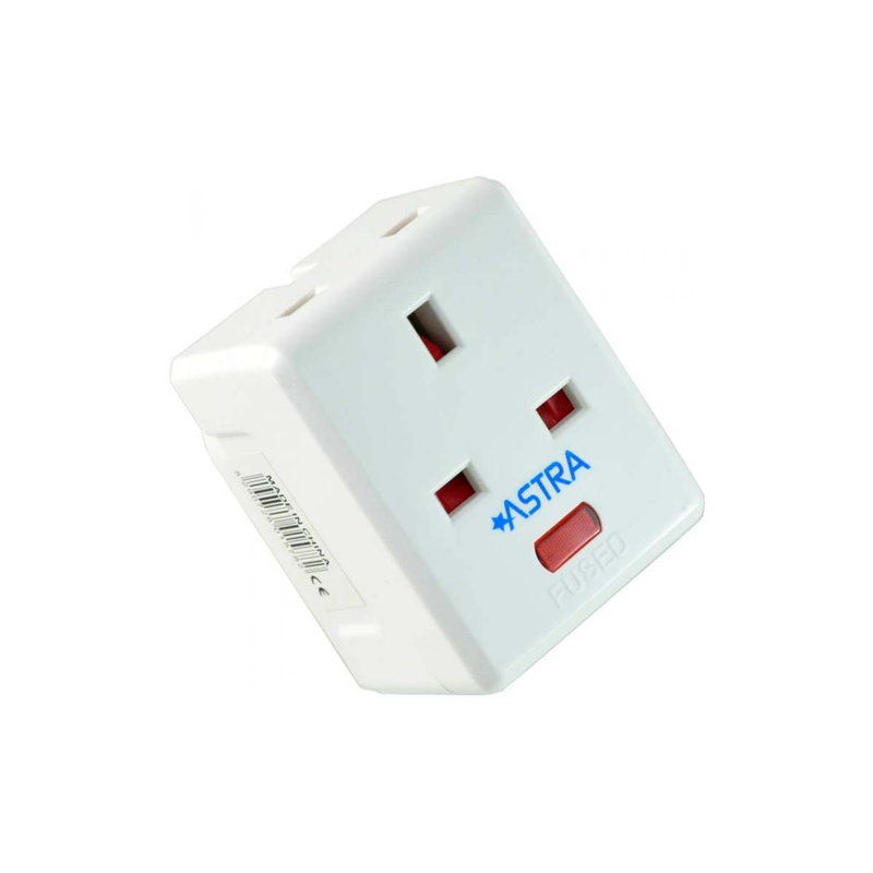 3 street socket transformer uk tripolic plastic white image number null