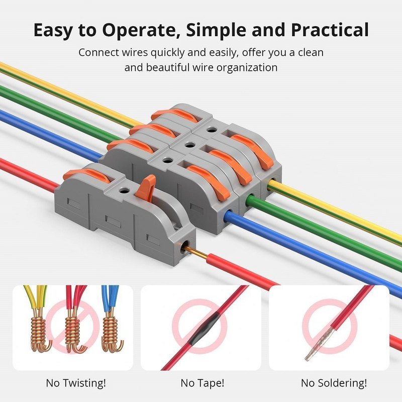 Sonoff d1-1 wire splicing connectors (34 pcs), , medium-null