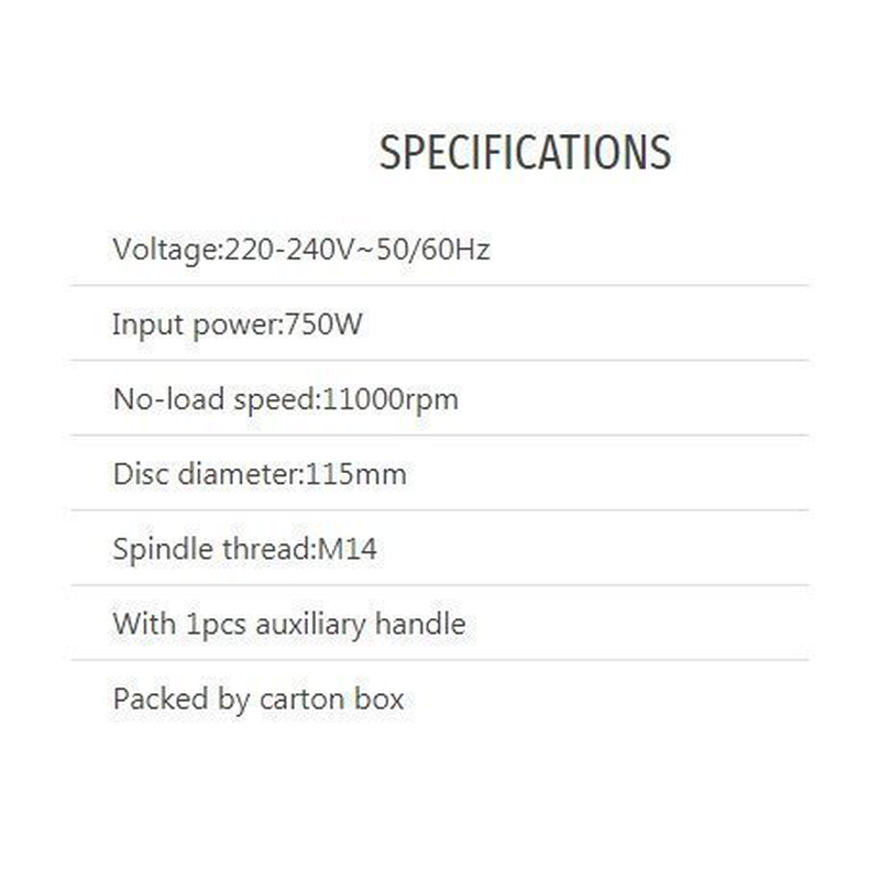 Total angle grinder 750w &ndash; 115mm, , medium-null