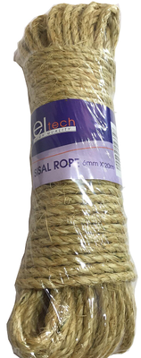 Eltech sisal rope 8mm x 20m