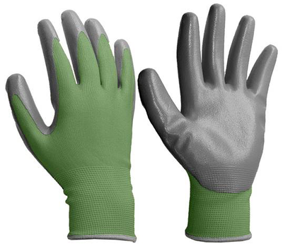 Super nitrile garden gloves 8" s, , medium