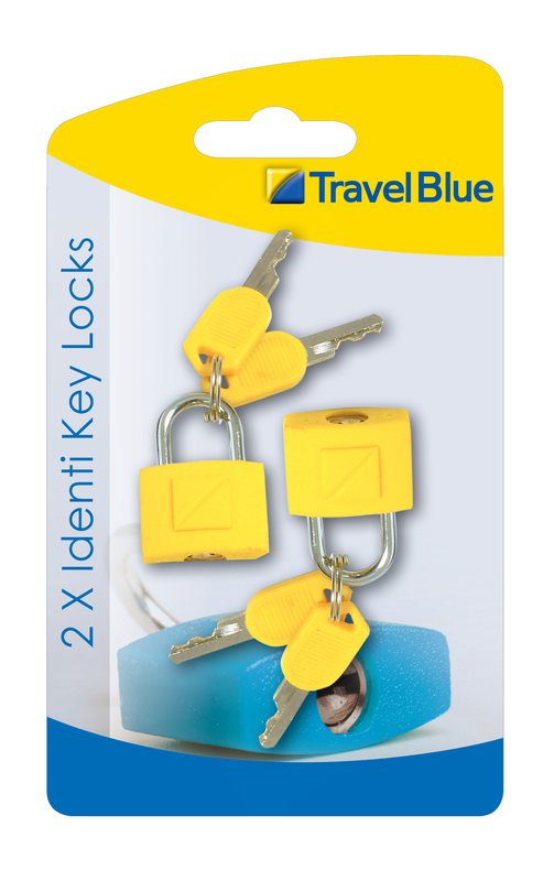 Travel blue suitcase coloured padlock x2, , medium image number null