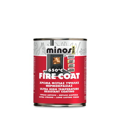 Firecoat 200ml black minos (high temperature paint)