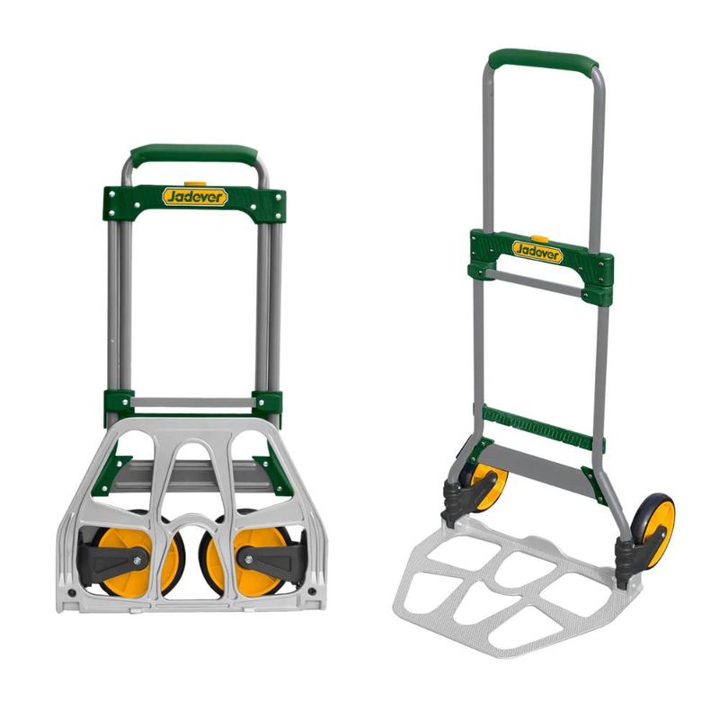 Product image: Jadever αναδιπλούμενο χειροκίνητο καρότσι μεταφοράς 100kg 175mm με ανθεκτικούς τροχούς & μαλακή λαβή jdwb9a10, , medium-null