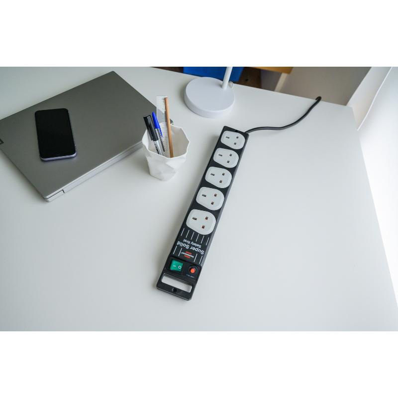 Brennenstuhl super-solid-line 5-way extension socket, , medium image number null