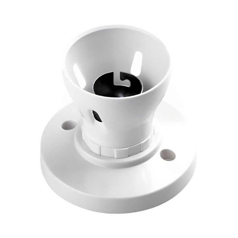 Product image: Βάση οροφής λευκή b22 κατάλληλη για λάμπες μπαγιονέτ με ασφαλή στήριξη, , medium-null