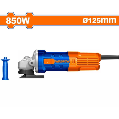 Wadfow ηλεκτρικός γωνιακός τροχός 850w 125mm με ταχύτητα έως 12000rpm, βοηθητική λαβή & σπείρωμα m14 wag15851, , medium