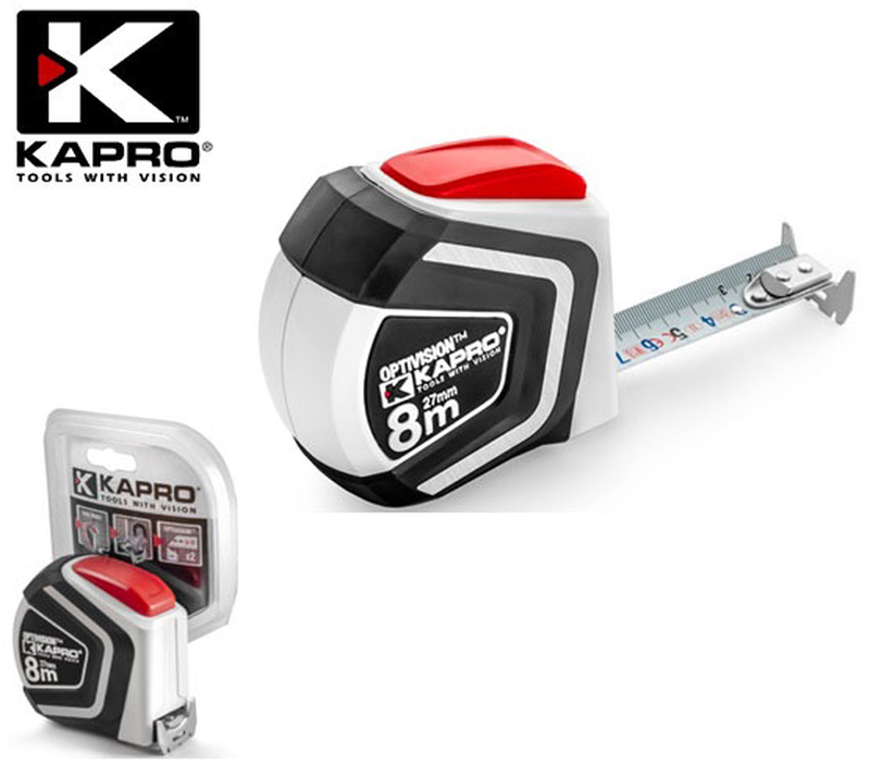 Kapro μετρο μαυρο ελαστικο καλυμμα 8mx25mm, , medium-null