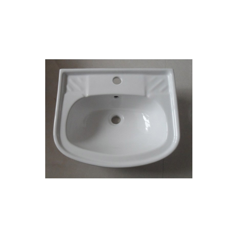Wall basin 2012 porcelain white 56x45x19cm, , medium image number null