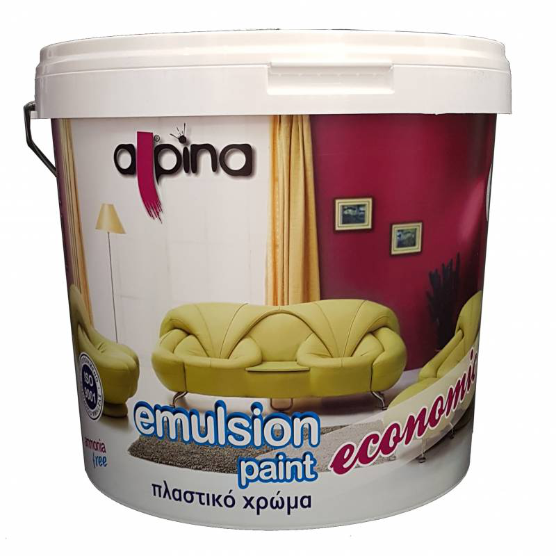 Product image: Emulsion paint white alpina economic 9 liter (interior use)-null