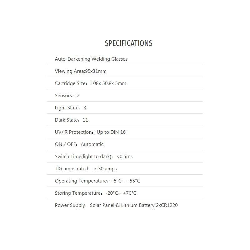 Product image: Total γυαλιά ηλεκτροκόλλησης tsp9401 auto-darkening welding goggle 95 x 31mm, , medium-null