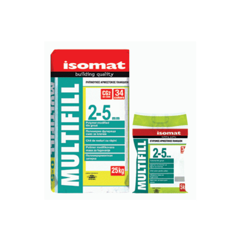 Isomat εγχρωμος αρμοστοκος πλακιδιων cg2 μαυρος 5kg image number null
