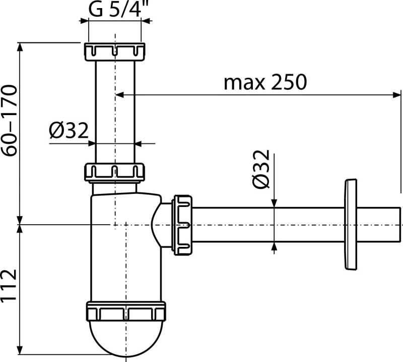 Product image: Alcadrain trap basin simple, , medium-null