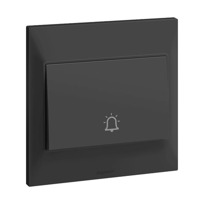 Belanko anthracite bell switch 1 gang