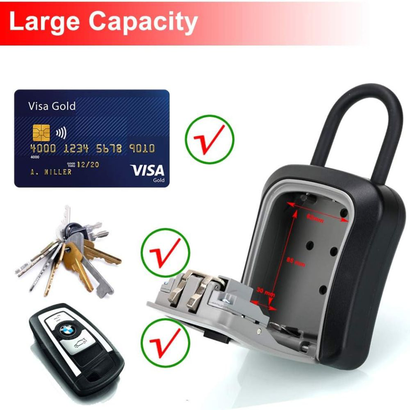 Product image: Κουτί κλειδαριάς συνδυασμού με κωδικό για αποθήκευση κλειδιών, , medium-null
