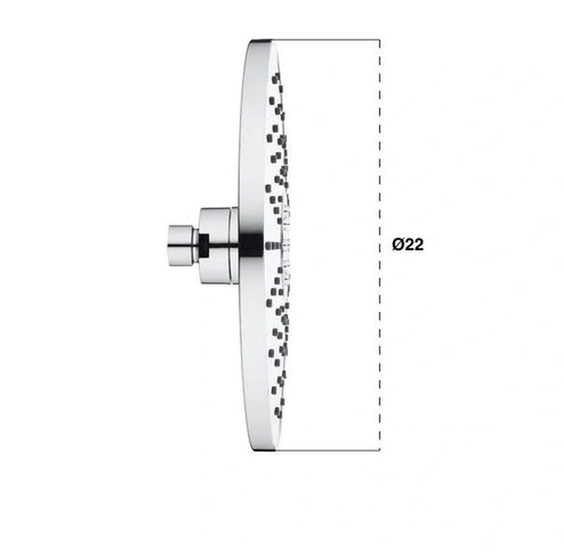 Omega round shower head, , medium-null