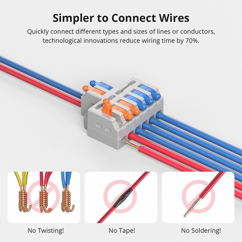 Product image: Sonoff d1-2 quick wire connectors (54 pcs), , medium-null