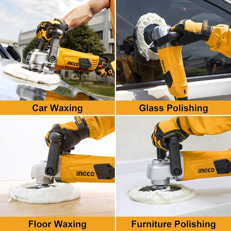 Ingco πολυσιέρα 1400w με δίσκο στίλβωσης 180mm & αλουμινένιο κιβώτιο, ap14008, , medium-null