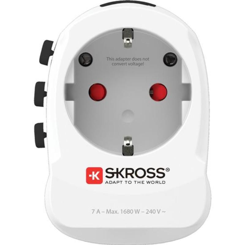 Skross προσαρμογεας ταξιδιου pro light USB a +c - ασπρο, , medium image number null