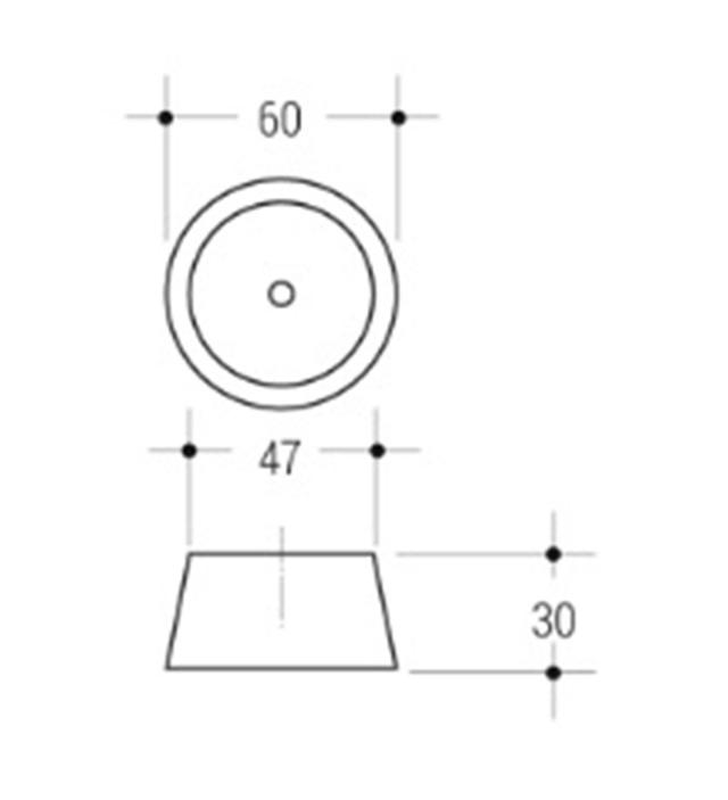 Sofa leg black, , medium-null